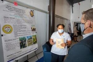 North Carolina Department of Agriculture research presentation at CAES News event.