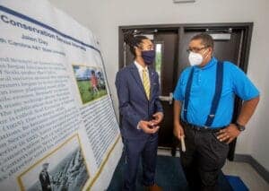 Conservation Service informational display at CAES News event.