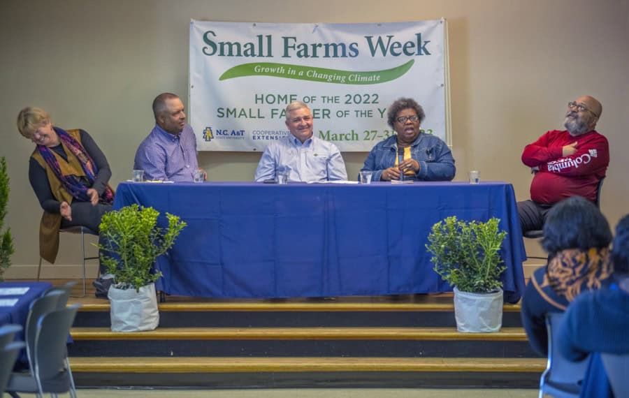 Small Farms Week panel discussion at the event promoting sustainable agriculture and community growt.