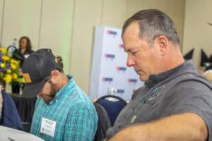 Emergency responders attending a training session at CAES News event.